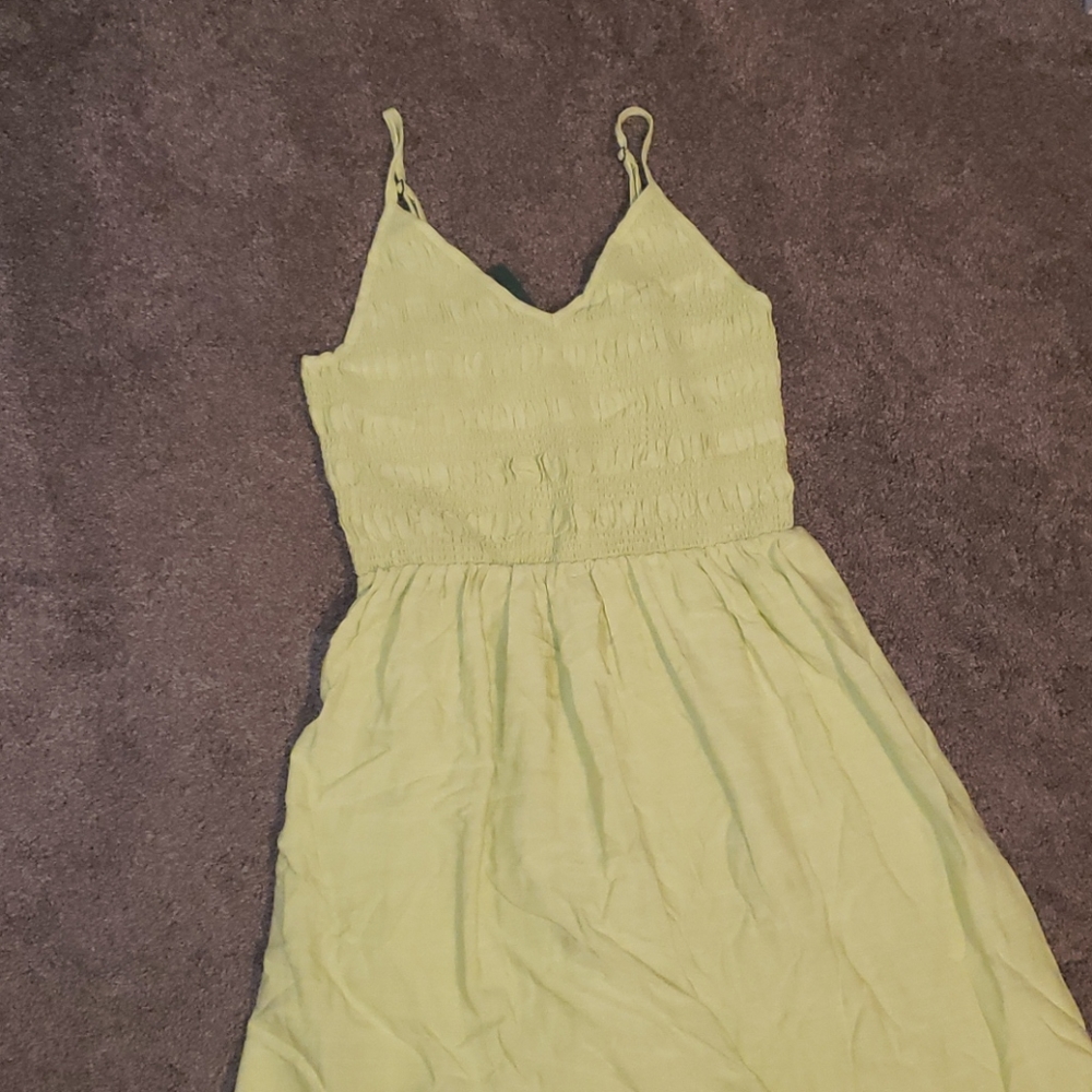 Woman's sleeveless smocked dress